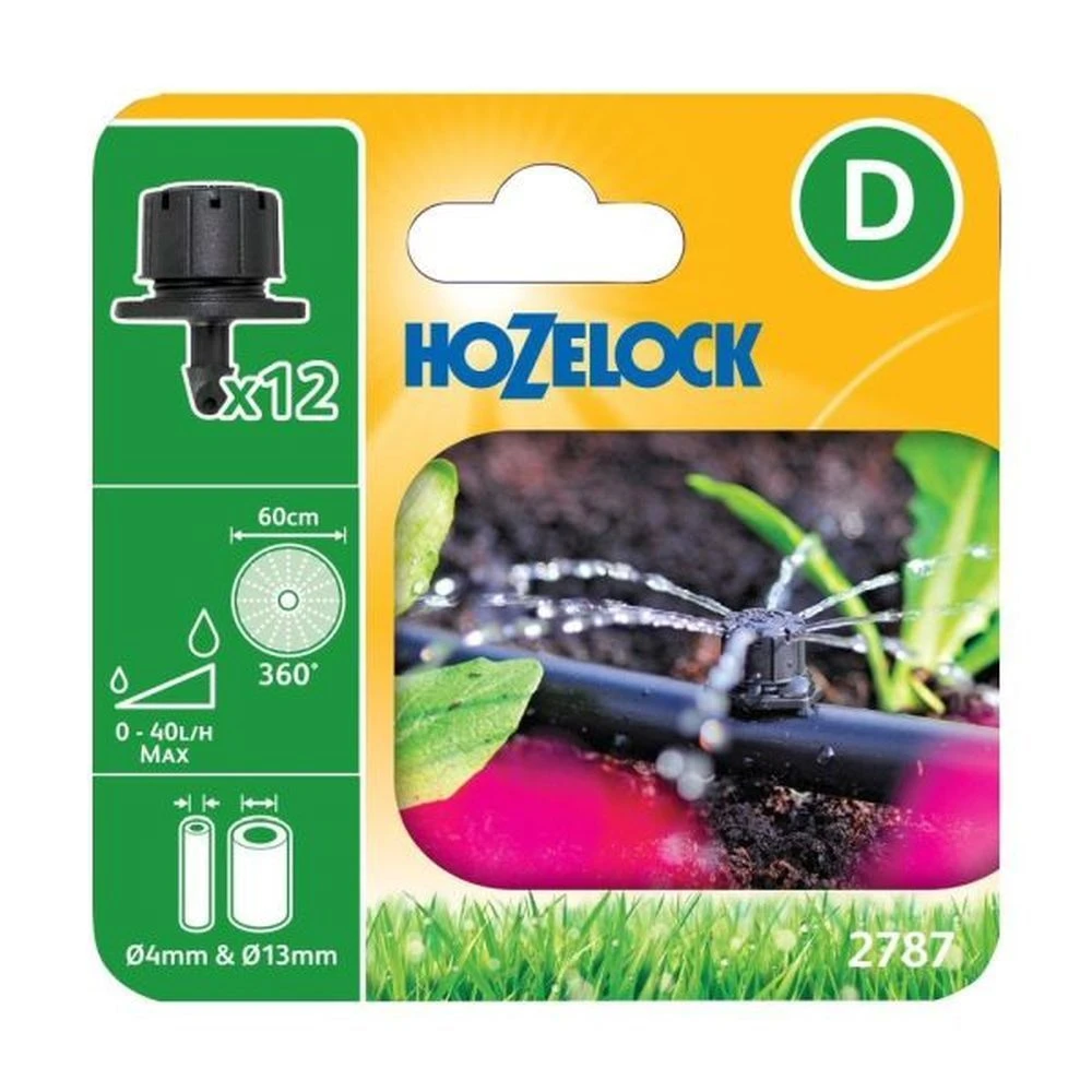 Hozelock 360? Adjustable End Of Line Mini Sprinkler (Pack Of 12) 1 Hozelock 360? Adjustable End Of Line Mini Sprinkler (Pack Of 12)