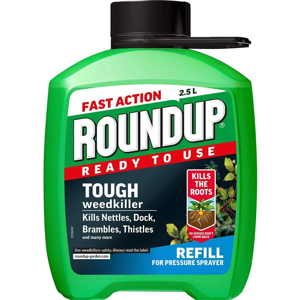 Roundup 2.5 Litre Tough Weedkiller Ready To Use Refill 1 Roundup 2.5 Litre Tough Weedkiller Ready To Use Refill