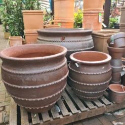 Woodlodge 70cm Kilburn Natural Clay Glazed Pot -Outdoor Gardening Shop 5021346484649 3