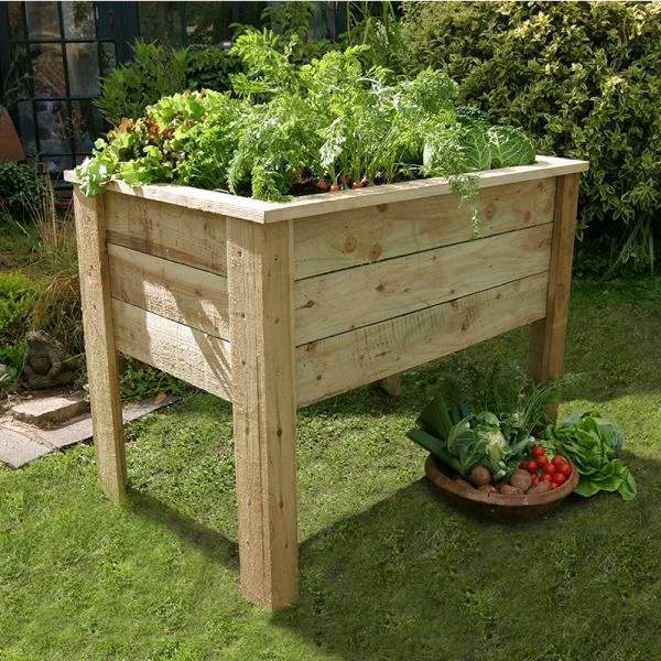 Zest 4 Leisure 1m Deep Root Wooden Planter 1 Zest 4 Leisure 1m Deep Root Wooden Planter