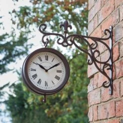 Outside In 35cm Marylebone Double-Sided Station Clock & Thermometer -Outdoor Gardening Shop 5050642006309 4