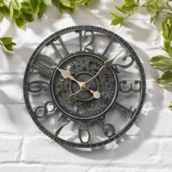 Outside In 12" Verdigris Newby Wall Clock -Outdoor Gardening Shop 5050642006415 3