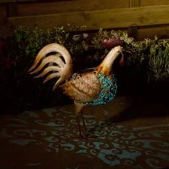 Smart Solar 45cm Metal Cockerel Silhouette -Outdoor Gardening Shop 5050642064132 3