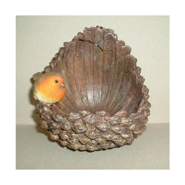 Vivid Arts 16cm Open Pine Cone Feeder Robin - BC-OPC1-D 1 Vivid Arts 16cm Open Pine Cone Feeder Robin - BC-OPC1-D