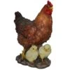 Vivid Arts 35cm Standing Hen With Chicks - XRL-HFAM-B