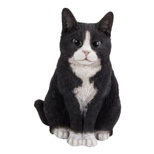 Vivid Arts 30cm Black & White Sitting Cat - XRL-SC35-B 1 Vivid Arts 30cm Black & White Sitting Cat - XRL-SC35-B