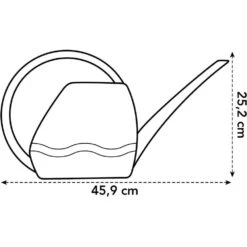 Elho 3.5 Litre Anthracite Aquarius Watering Can 5 Elho 3.5 Litre Anthracite Aquarius Watering Can -Outdoor Gardening Shop 8711904303723 3