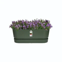 Elho 70cm Living Concrete Greenville Trough Long -Outdoor Gardening Shop 8711904357764 3